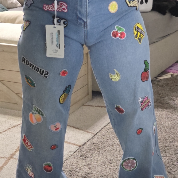 Miu Miu Denim - Playful Embroidered Women's Flare Jeans